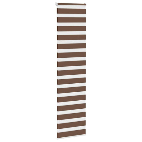 Vidaxx Zebra-Rollo 65x200 cm Stoffbreite 60,9 cm Polyester braun
