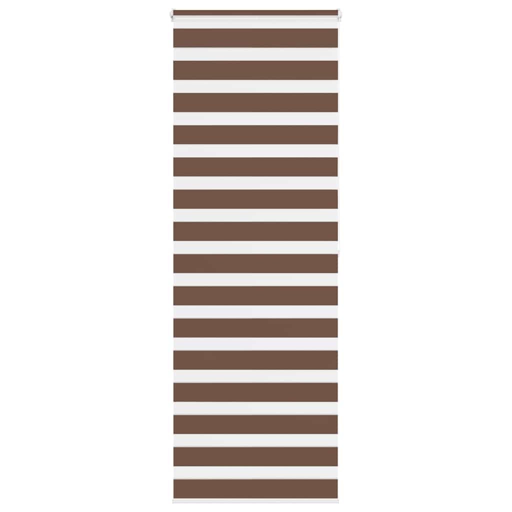 Vidaxx Zebra-Rollo 85x200 cm Stoffbreite 80,9 cm Polyester braun