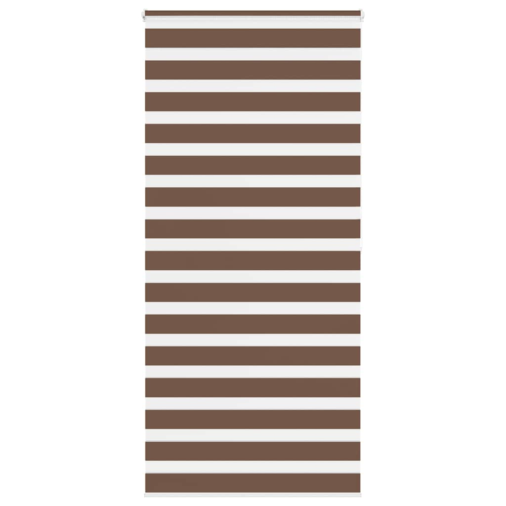 Vidaxl Zebra roller blind 110x200 cm dust width 105.9 cm polyester brown