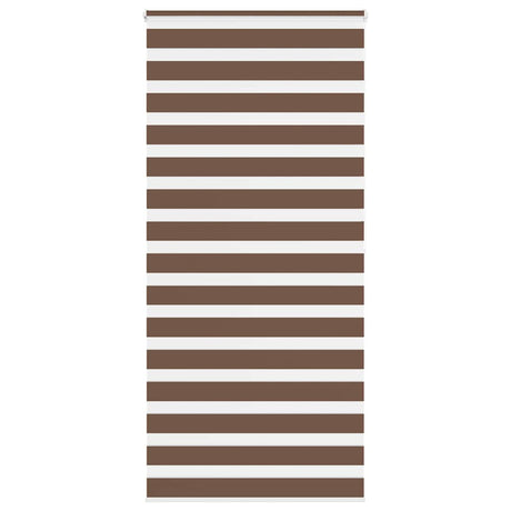 VidaXL Zebra-Rollo 110x200 cm Stoffbreite 105,9 cm Polyester braun