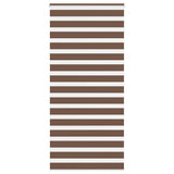 Vidaxl zebra rullo cieco 115x200 cm Larghezza polvere 110,9 cm in poliestere marrone