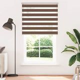 Vidaxl Zebra Rouleau aveugle 120x200 cm Largeur de poussière 115,9 cm Brown en polyester