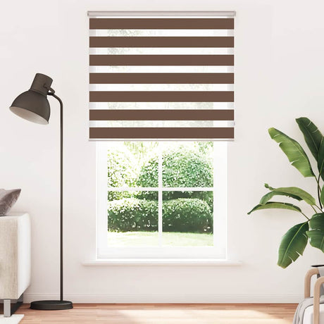 Vidaxx Zebra-Rollo 120x200 cm Stoffbreite 115,9 cm Polyester braun