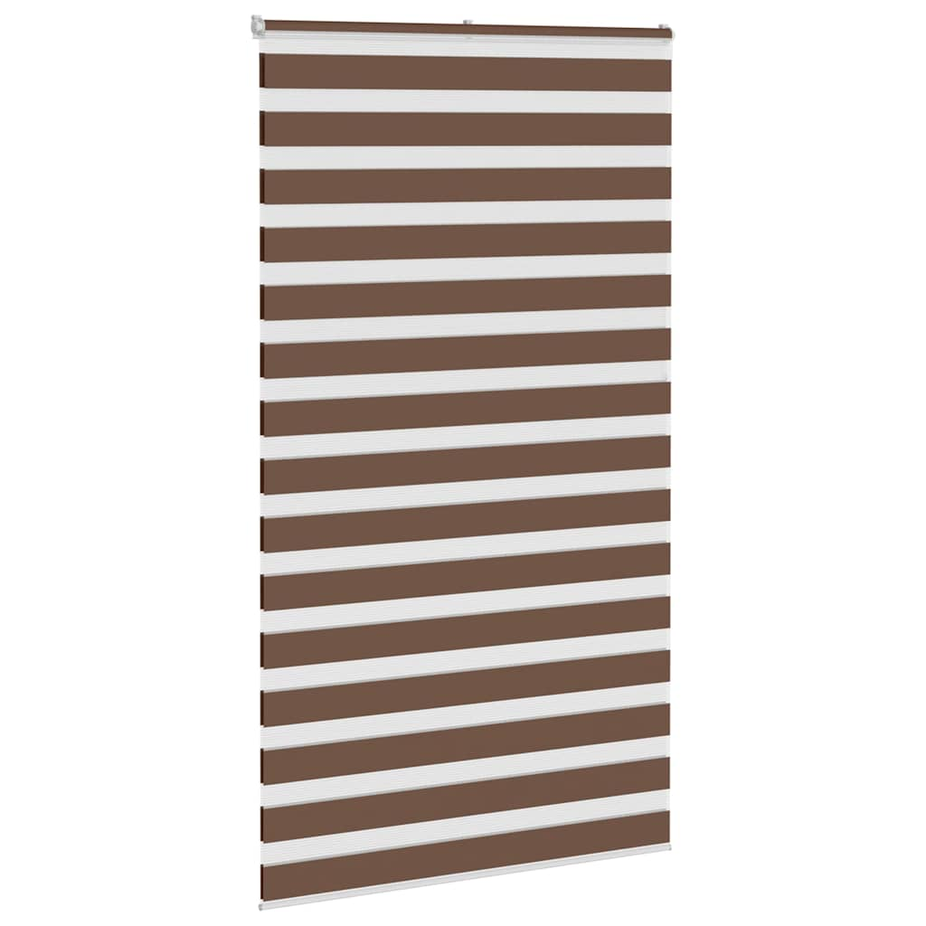 Vidaxl Zebra roller blind 120x200 cm dust width 115.9 cm polyester brown