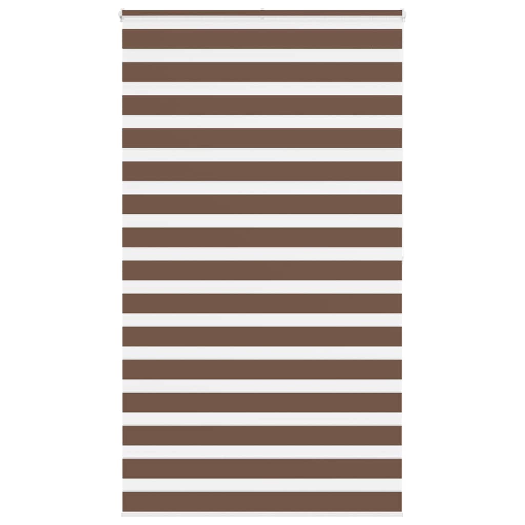 VidaXL Zebra-Rollo 125x200 cm Stoffbreite 120,9 cm Polyester braun
