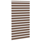 VidaXL Zebra-Rollo 125x200 cm Stoffbreite 120,9 cm Polyester braun