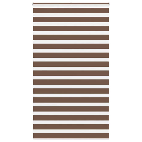VidaXL Zebra-Rollo 135x200 cm Stoffbreite 130,9 cm Polyester braun