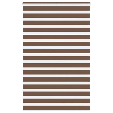 VidaXL Zebra-Rollo 150x200 cm Stoffbreite 145,9 cm Polyester braun