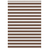 VidaXL Zebra-Rollo 155x200 cm Stoffbreite 150,9 cm Polyester braun