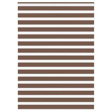 VidaXL Zebra-Rollo 155x200 cm Stoffbreite 150,9 cm Polyester braun