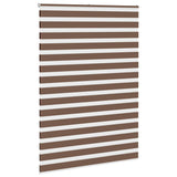 Vidaxl Zebra Roller Blind 155x200 cm Staubbreite 150,9 cm Polyesterbraun