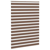 VidaXL Zebra-Rollo 155x200 cm Stoffbreite 150,9 cm Polyester braun