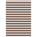 Vidaxl Zebra Roller Blind 160x200 cm Støvbredde 155,9 cm Polyester Brown