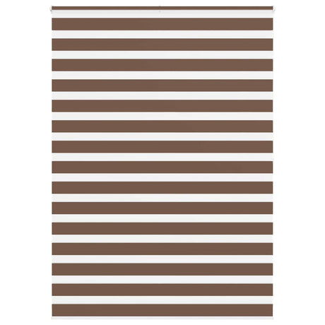 VidaXL Zebra-Rollo 165x200 cm Stoffbreite 160,9 cm Polyester braun