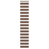 VidaXL Zebra-Rollo 50x230 cm Stoffbreite 45,9 cm Polyester braun