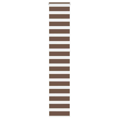 VidaXL Zebra-Rollo 50x230 cm Stoffbreite 45,9 cm Polyester braun