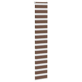 VidaXL Zebra-Rollo 50x230 cm Stoffbreite 45,9 cm Polyester braun