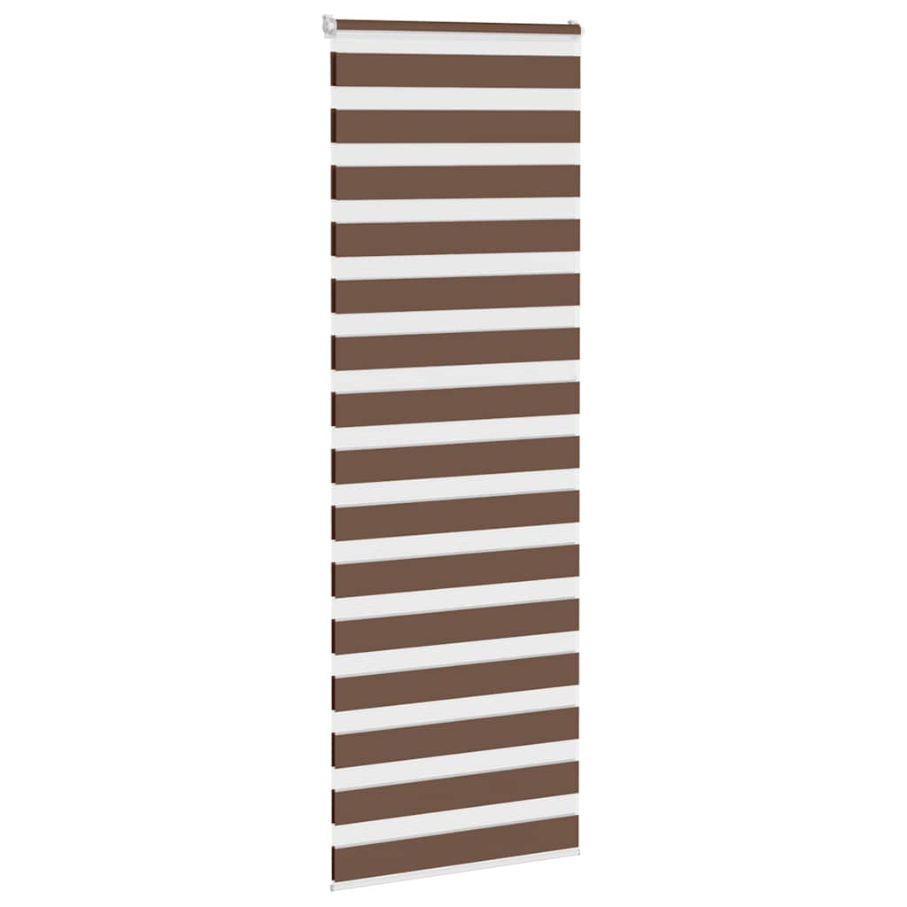 Vidaxx Zebra-Rollo 90x230 cm Stoffbreite 85,9 cm Polyester braun