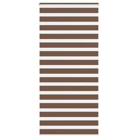 Vidaxx Zebra-Rollo 95x230 cm Stoffbreite 90,9 cm Polyester braun