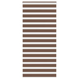 Vidaxl Zebra Roller Blind 105x230 cm Larghezza tessuto 100,9 cm in poliestere marrone