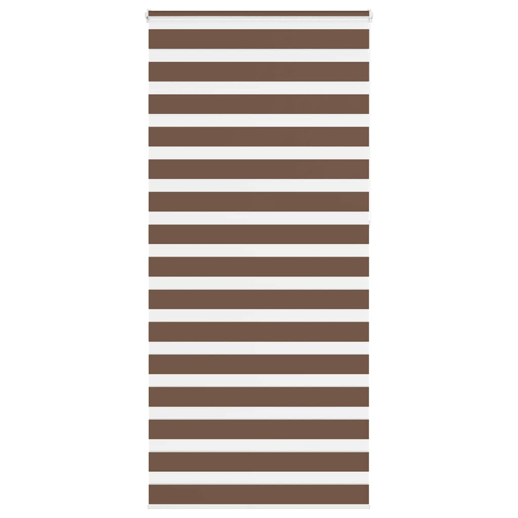 Vidaxl Zebra roller blind 110x230 cm Fabric width 105.9 cm polyester brown