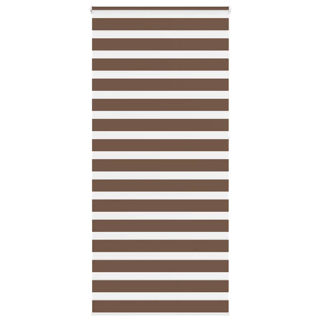 VidaXL Zebra-Rollo 115x230 cm Stoffbreite 110,9 cm Polyester braun
