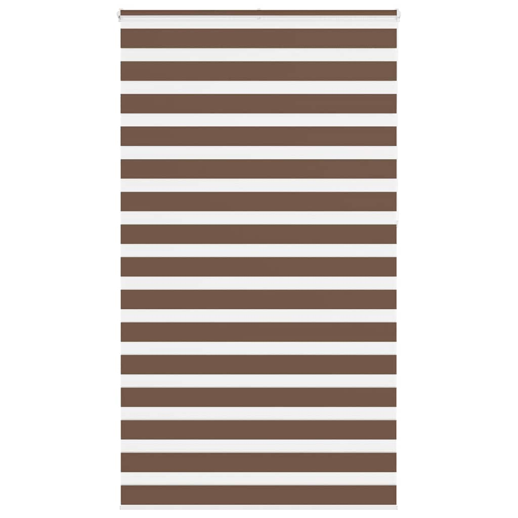 Vidaxl Zebra roller blind 125x230 cm Fabric width 120.9 cm polyester brown