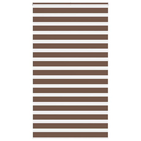 VidaXL Zebra-Rollo 125x230 cm Stoffbreite 120,9 cm Polyester braun
