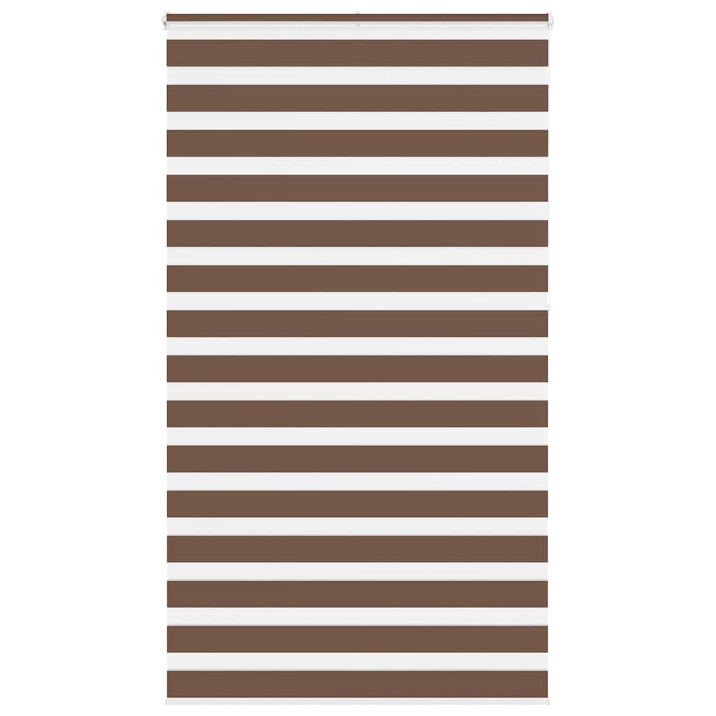 VidaXL Zebra-Rollo 135x230 cm Stoffbreite 130,9 cm Polyester braun