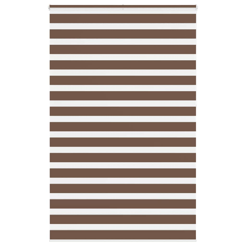 Vidaxl Zebra Rouleau aveugle 140x230 cm Largeur de tissu 135,9 cm Brown en polyester