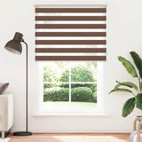 Vidaxl Zebra Roller Blind 140x230 cm Stoffbredde 135,9 cm Polyesterbrun