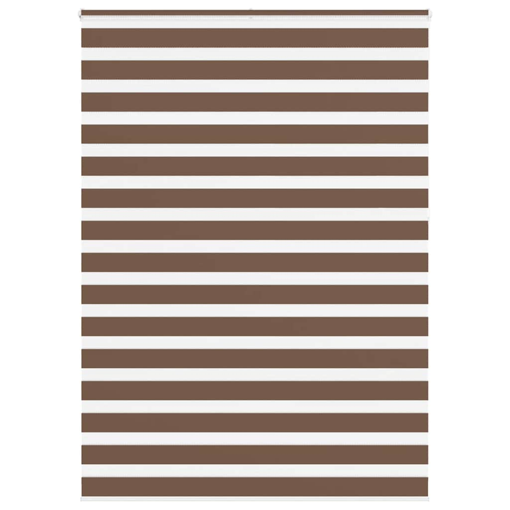 Vidaxl Zebra Rouleau aveugle 155x230 cm Largeur de tissu 150,9 cm Brown en polyester