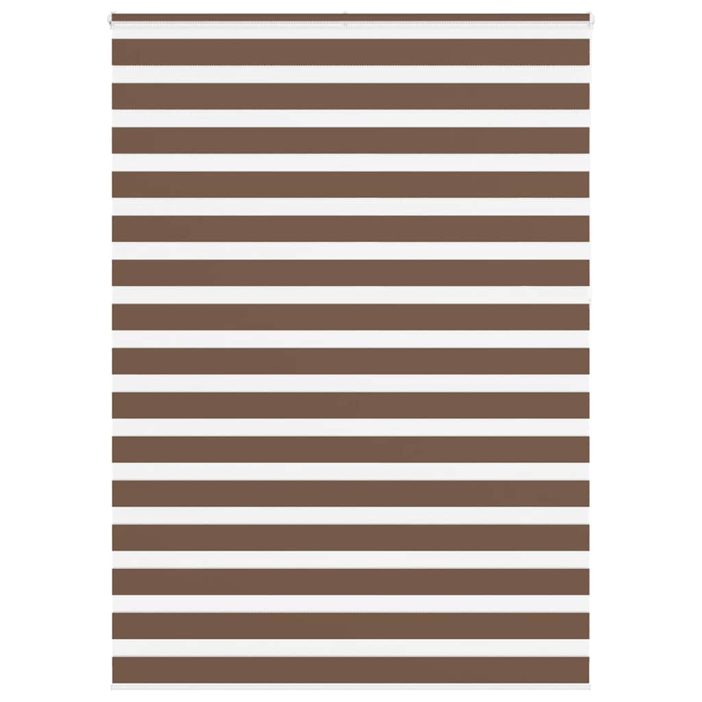 VidaXL Zebra-Rollo 155x230 cm Stoffbreite 150,9 cm Polyester braun