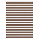 VidaXL Zebra-Rollo 155x230 cm Stoffbreite 150,9 cm Polyester braun