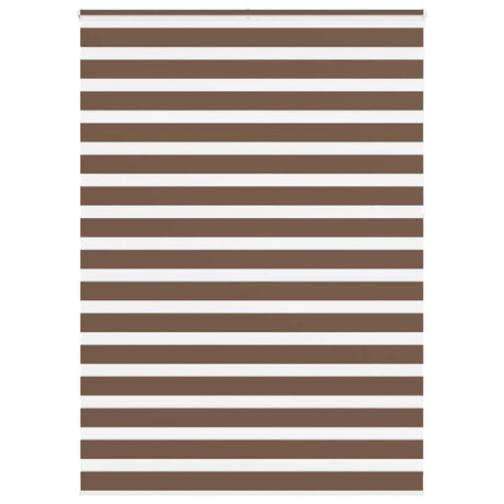 VidaXL Zebra-Rollo 155x230 cm Stoffbreite 150,9 cm Polyester braun