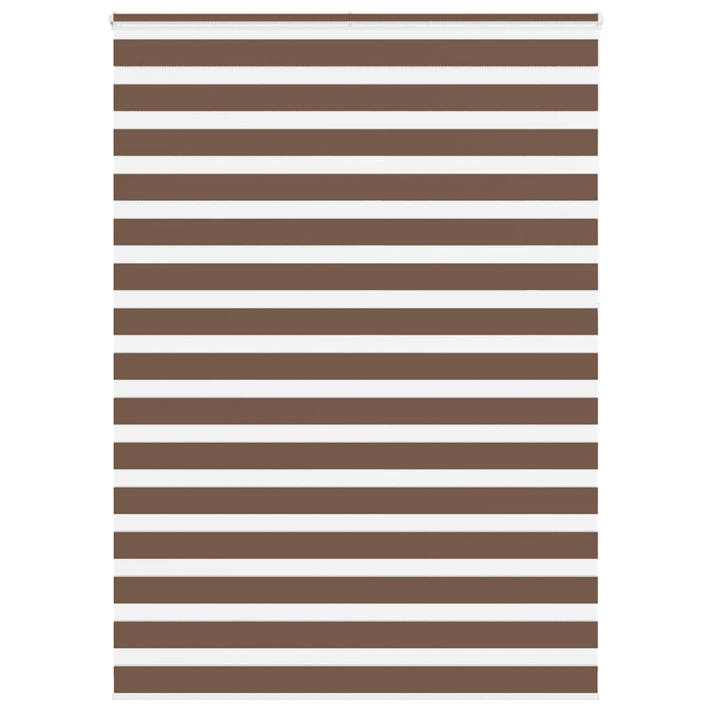 Vidaxl Zebra roller blind 160x230 cm Fabric width 155.9 cm Polyester Brown