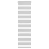 VidaXL Zebra-Rollo 40x100 cm Stoffbreite 35,9 cm Hellgrau