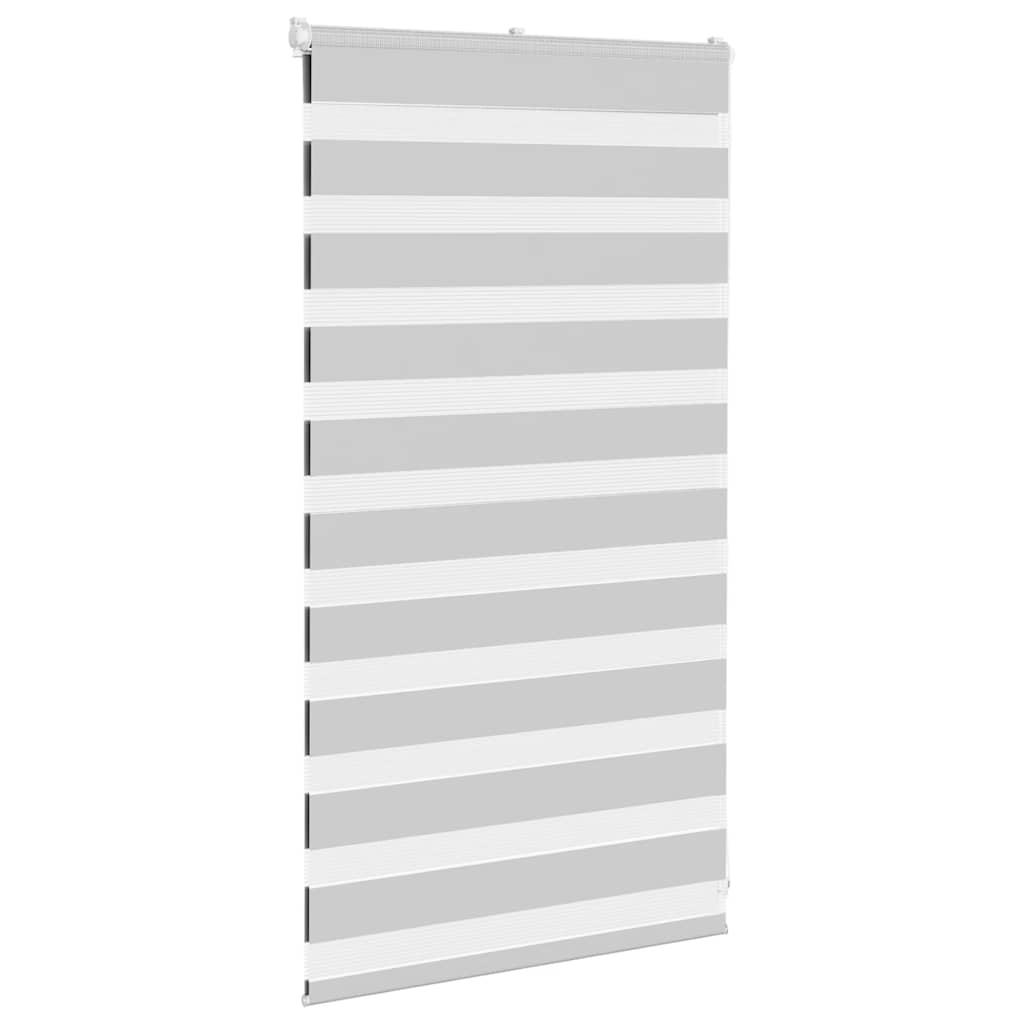VidaXL Zebra-Rollo 80x100 cm Stoffbreite 75,9 cm Hellgrau