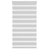 VidaXL Zebra-Rollo 90x100 cm Stoffbreite 85,9 cm Hellgrau