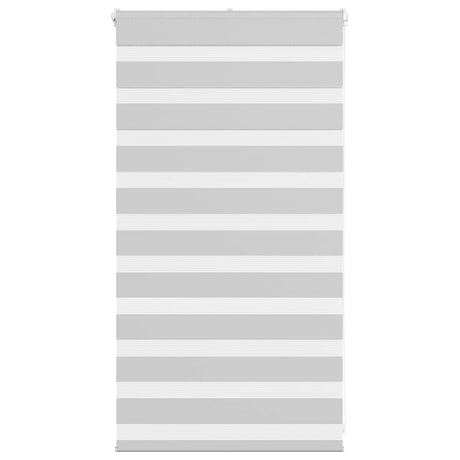 VidaXL Zebra-Rollo 90x100 cm Stoffbreite 85,9 cm Hellgrau
