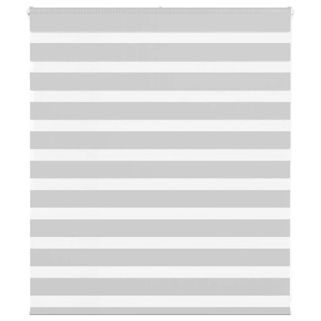 VidaXL Zebra-Rollo 125x100 cm Stoffbreite 120,9 cm Hellgrau