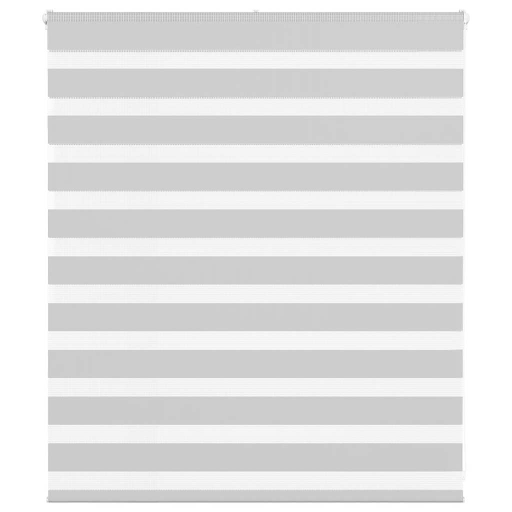 VidaXL Zebra-Rollo 130x100 cm Stoffbreite 125,9 cm Hellgrau