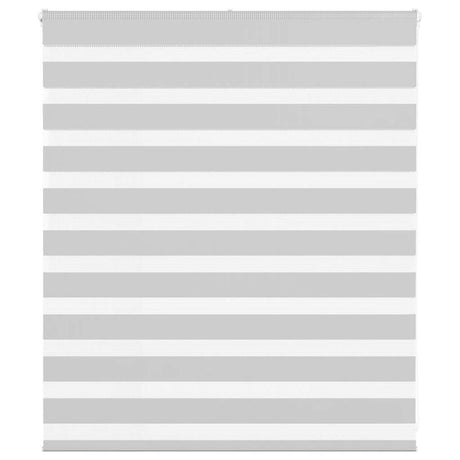 VidaXL Zebra-Rollo 130x100 cm Stoffbreite 125,9 cm Hellgrau