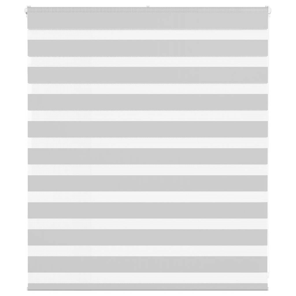 VidaXL Zebra-Rollo 135x100 cm Stoffbreite 130,9 cm Hellgrau