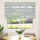 VidaXL Zebra-Rollo 145x100 cm Stoffbreite 140,9 cm Hellgrau