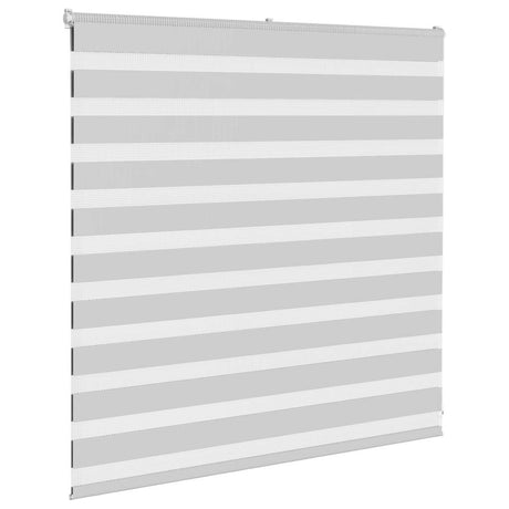 VidaXL Zebra-Rollo 145x100 cm Stoffbreite 140,9 cm Hellgrau