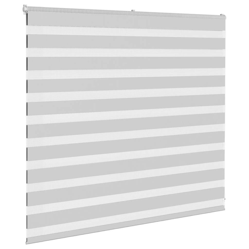 Vidaxl Zebra Roller Blind 155x100 cm Szerokość tkaniny 150,9 cm jasnoszary