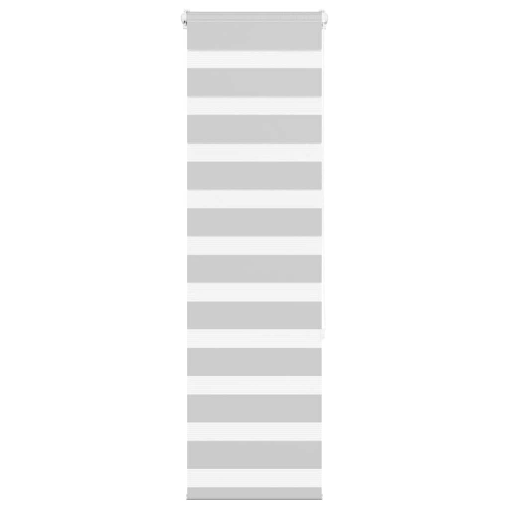 VidaXL Zebra-Rollo 40x150 cm Stoffbreite 35,9 cm Hellgrau