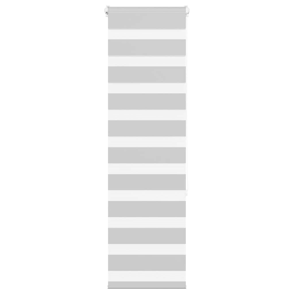 VidaXL Zebra-Rollo 50x150 cm Stoffbreite 45,9 cm Hellgrau