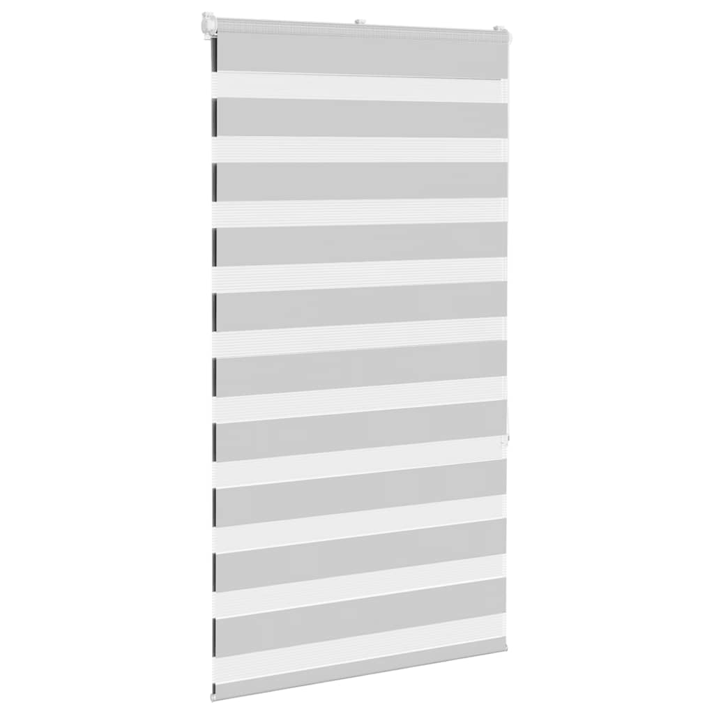 Vidaxl zebra rolgordijn 70x150 cm stofbreedte 65,9 cm lichtgrijs